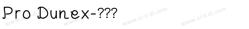 Pro Dunex字体转换